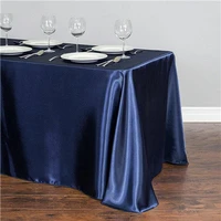 1pcs satin table cloth table topper overlay table cover tablecloth birthday wedding banquet hotel festival party decoration hot