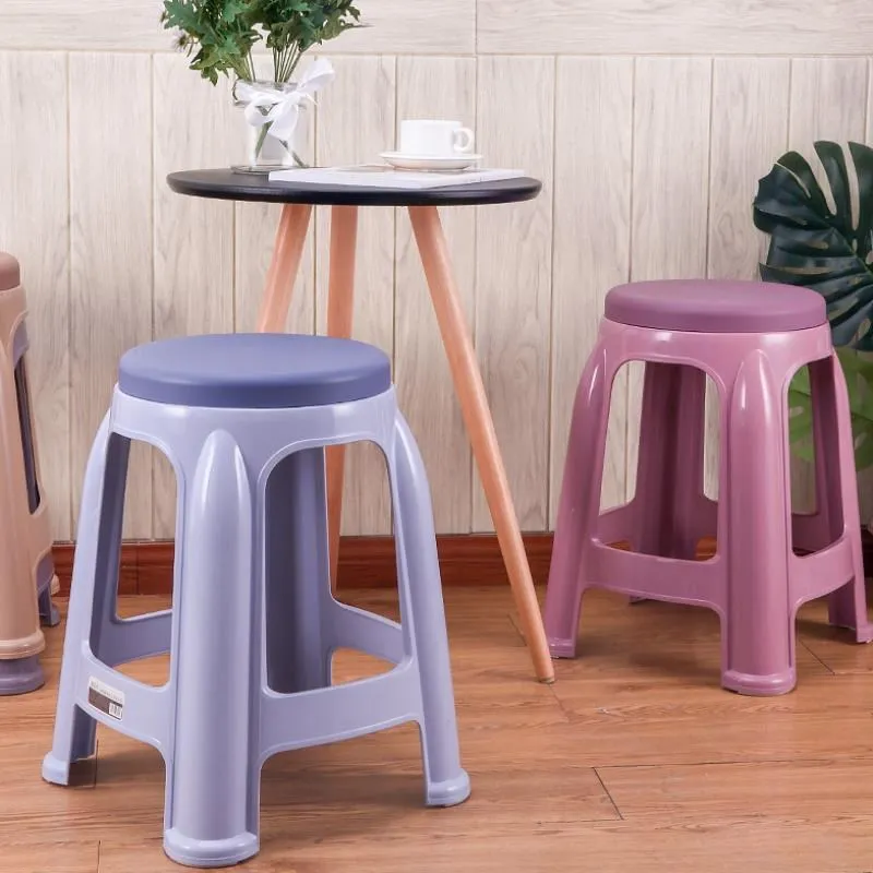Пластиковые табуретки для дома встречи обеденный стул взрослых утолщенный