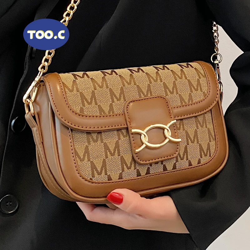 

2021 New Vintage Printing Handbag Fashion Brand Messenger Bags for Women Pu Leather Crossbody Bag Lady Small Purse Handbag Totes