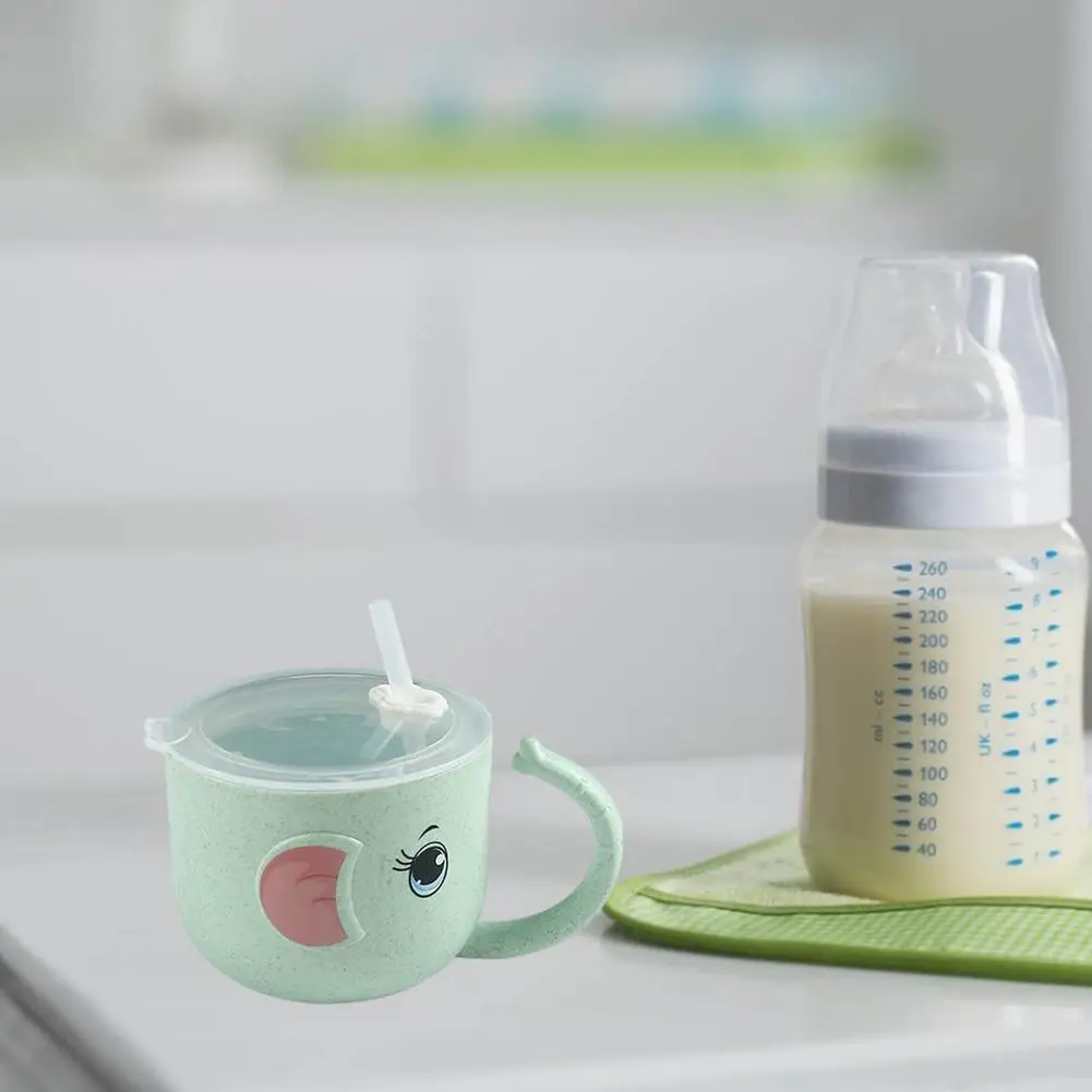 Baby Feeding Drinkware Straw Cup Learning Cups Toddler Water Bottle Tableware For Training With Hand | Дом и сад