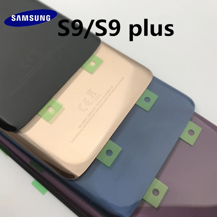 

New Original For Samsung Galaxy s9 s9+edge plus G960 G965 Back Glass Cover Rear Battery Cover Door+Front glass lens+adhesive