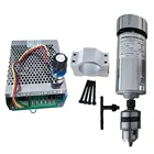 Сверлильный патрон с воздушным охлаждением 0,4 кВт, шпинделевый двигатель 400 Вт, двигатель шпинделя + регулятор скорости электропитания для гравировки