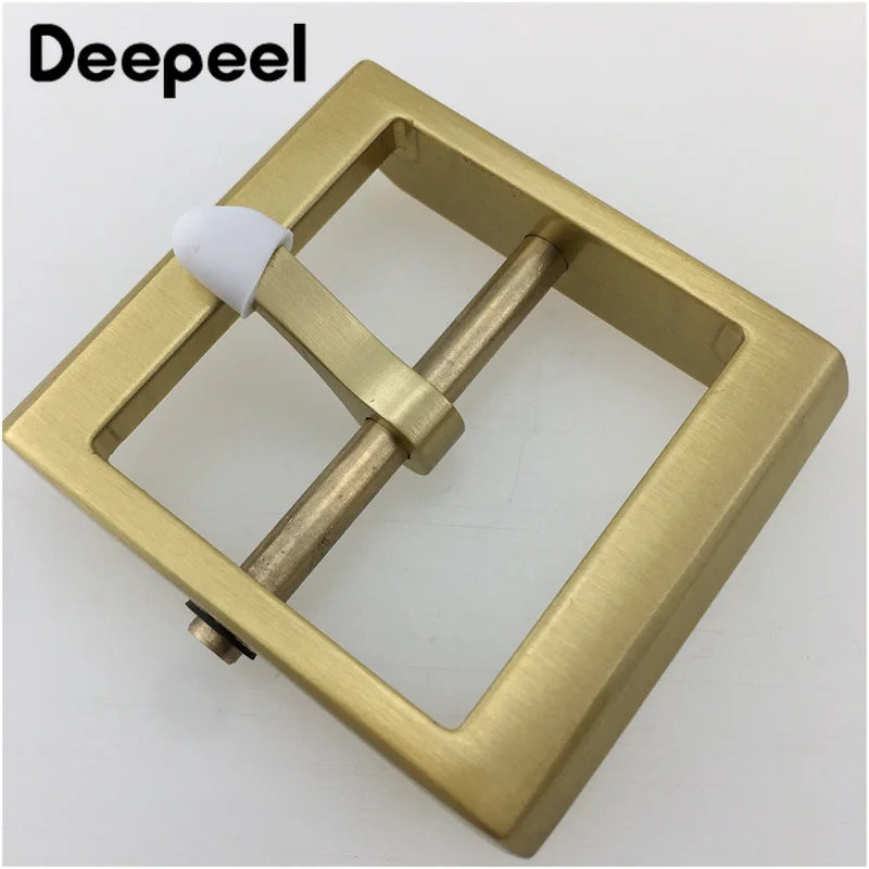 

Deepeel 1pc 40mm Solid Brass Metal Belt Buckle Men Women Pin Buckles Head For Belts 37-38mm DIY Leather Craft Jeans Accessories