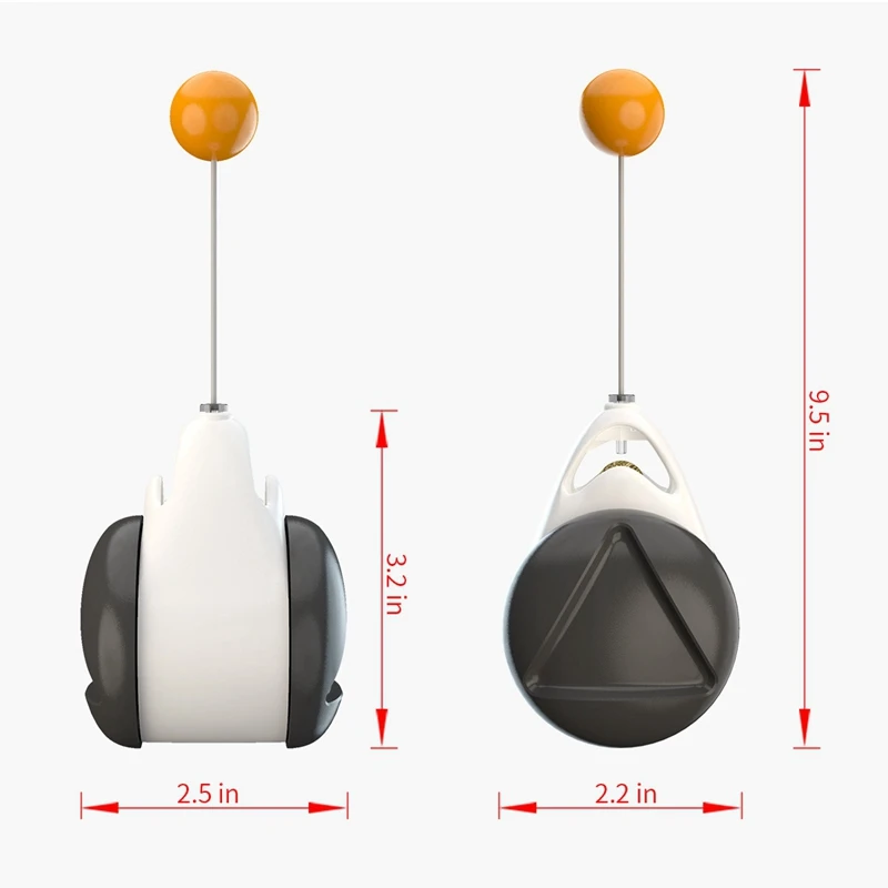 

Smart Interactive Cat Toy Training 360 Degree Self Rotating Ball Pets Playing Tumbler Swing Toys Smart Balance Swing Car