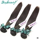 Rosabeauty, 28, 30 дюймов, 3 пряди, индийские волосы, пряди, прямые, 100% человеческие волосы для наращивания, класс 8А, Remy, бесплатная доставка