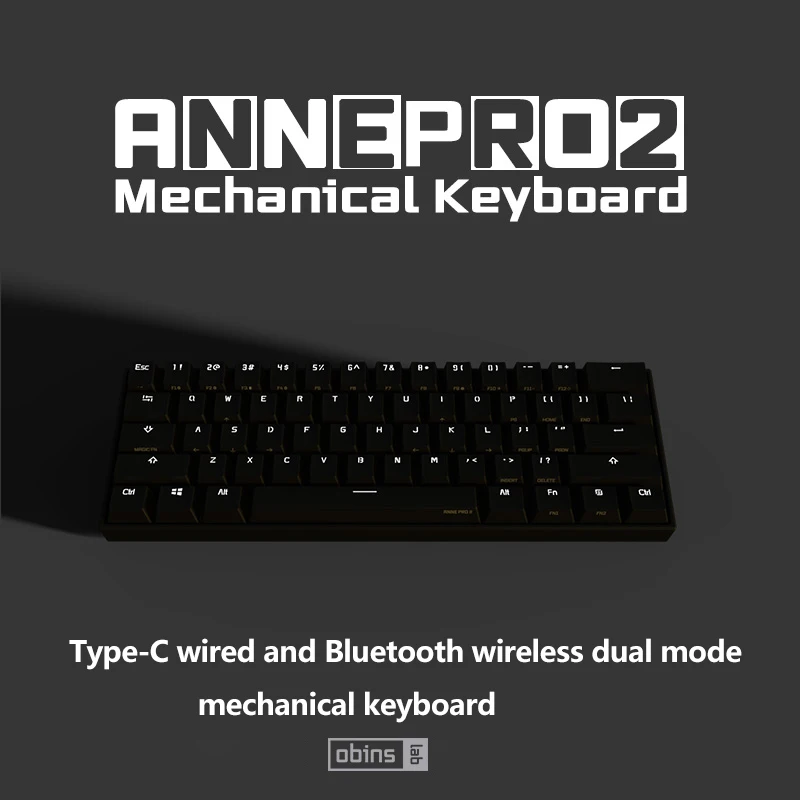 Annie pro2 mini portable 60% mechanical keyboard wireless Bluetooth cherry switch computer tablet phone keyboard removable cable