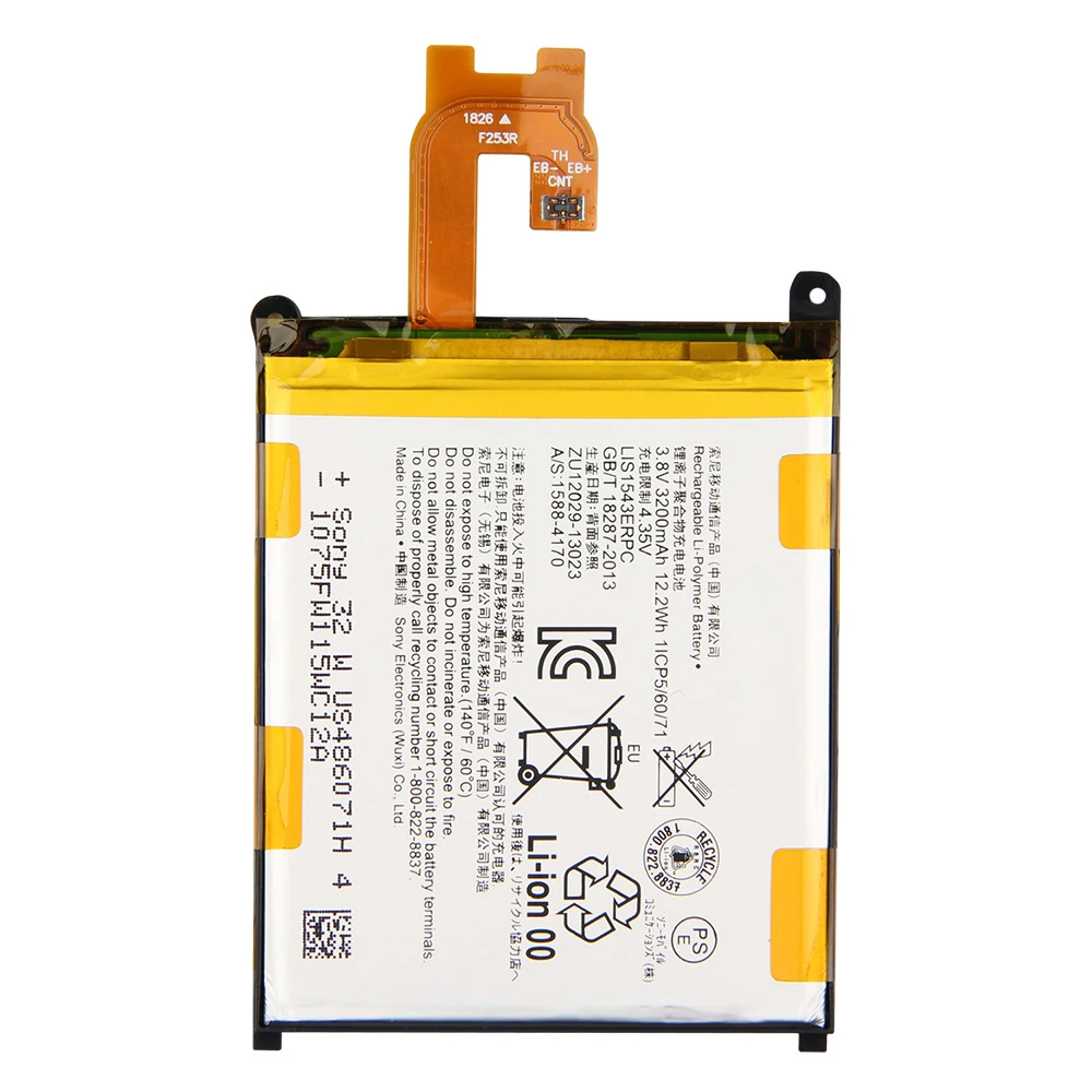 Оригинальная запасная батарея LIS1543ERPC для Sony Xperia Z2 L50w Sirius SO 03 D6503 D6502 Аутентичные