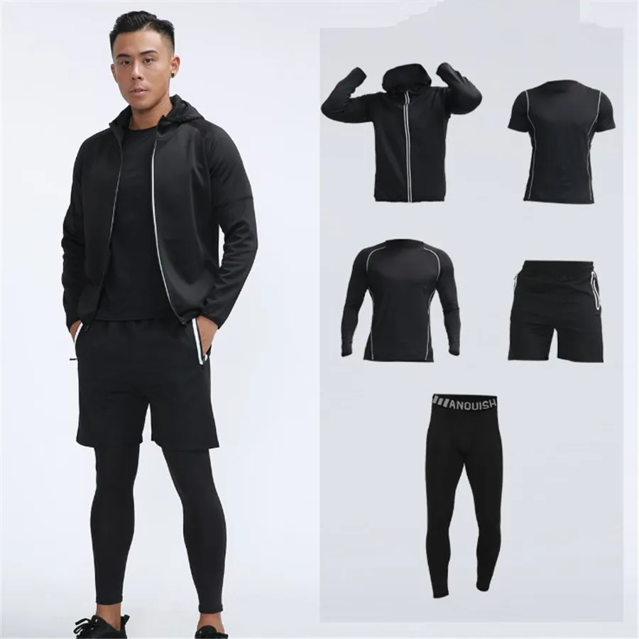 

New men's sportswear suit GYMs fitness clothing football training suit jersey running men's suit running sportswear brand suit