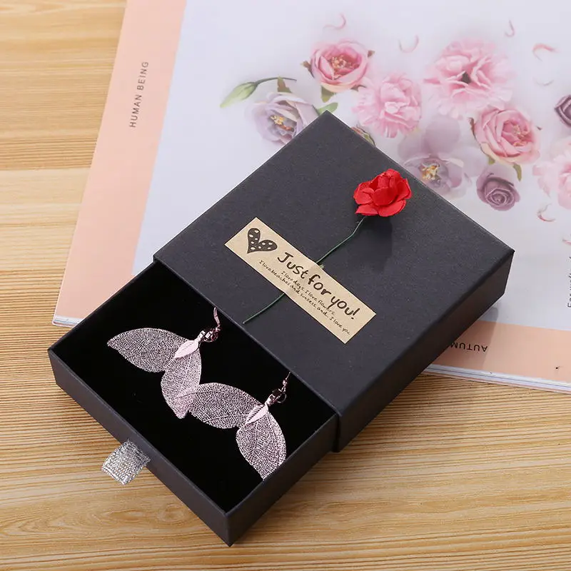 1 шт. бумажная коробка органайзер для ювелирных изделий квадратная 9*9 см кольцо