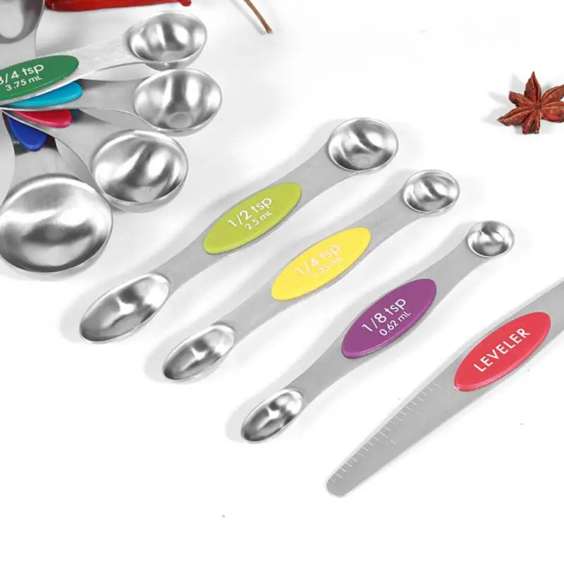 

Stainless Steel Measuring Spoon Coffee Measuring Tool Baking Cake Measuring Spoon Set Kitchen Tool 7/8 Piece Set Measuring Tool