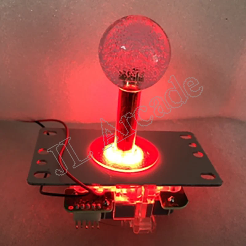 2 шт. Аркада Jamma джойстик 12V горит светодиодный копия SANWA 5pin Тип палка боевые рокер |