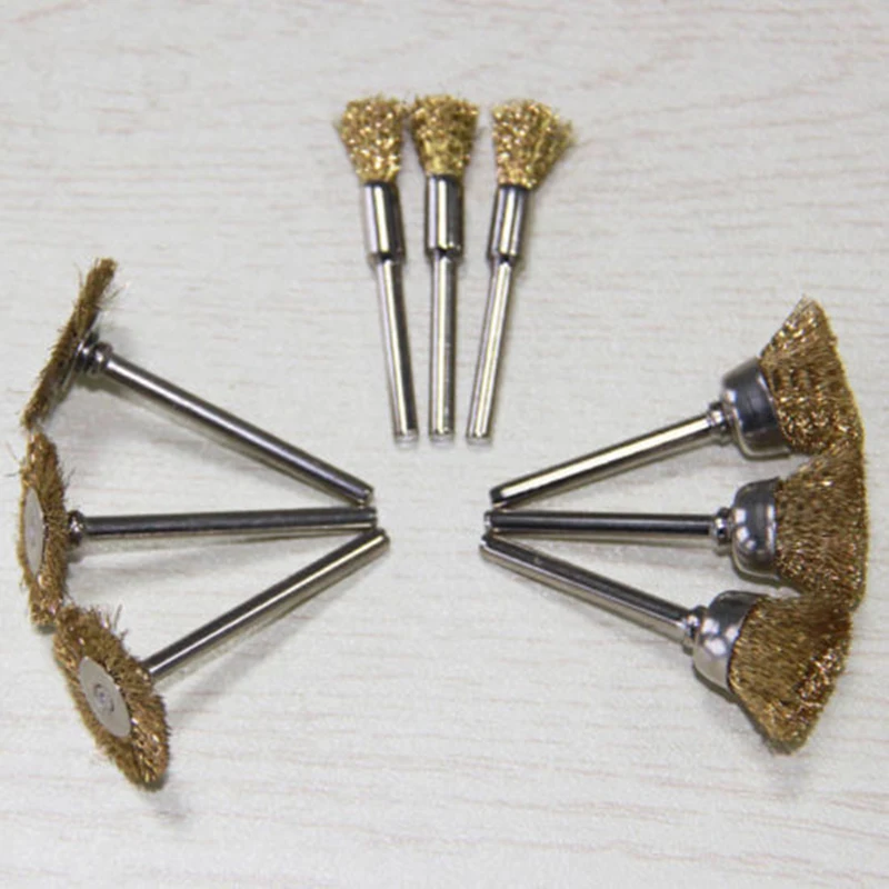 9PCS Stainless Steel Wire Wheel Brush Cleaner Polishing Rotary Power Tools DIY | Инструменты