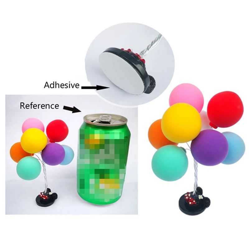 Очаровательные Автомобильные украшения многоцветный милый воздушный шар