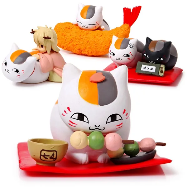 4 шт./компл. японское аниме игрушки модели героев мультфильма куклы|japanese anime|nyanko