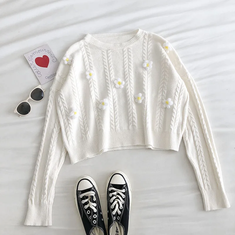

Loose Knitted Sweater Women Jumpers Long Sleeve Woman Pullovers Sweaters Casual 2020 Autumn Winter Color Block Striped Sweater