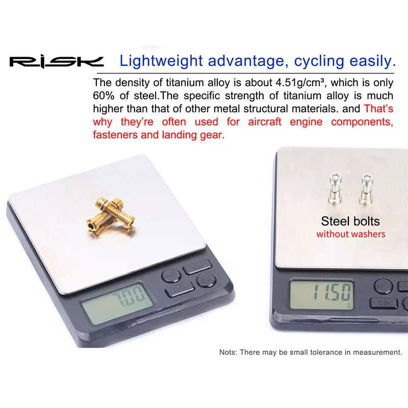Одна пара/коробка велосипедные болты из титанового сплава для выноса руля