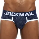 Трусы-боксеры JOCKMAIL мужские в горошек, пикантное нижнее белье с заниженной талией, дышащие хлопковые спортивные повседневные шорты