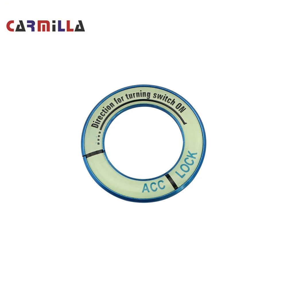 Светящийся Автомобильный ключ зажигания Carmilla кольцо переключателя наклейка для