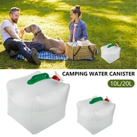 10l20l outdoor foldable water bags camping water canisters with tap bpa free pvc water storage bag drinking water tank picnic