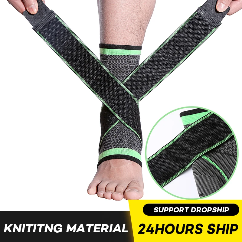 

High Elasticity Nylon Men's Ankle Support Brace Basketball Volleyball Fitness tobillera esguince Heel Protector Gym Ankle Brace