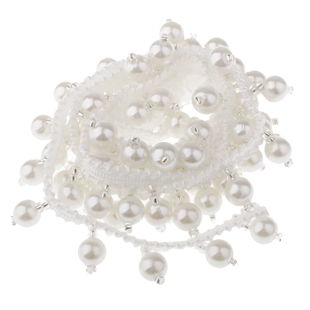 Фотообои с жемчужными бусинами диаметром 20 мм белого и черного цвета 1 ярд | Дом