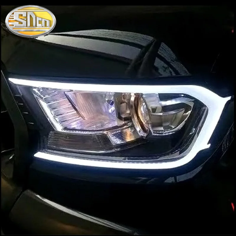 2 шт. Светодиодный дневной светильник для Ford Ranger T7 2015 2016 2017 2018 Водонепроницаемый 12V