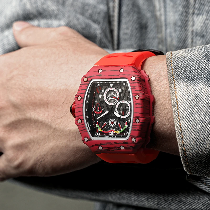 Часы-хронограф мужские спортивные классные брендовые Роскошные