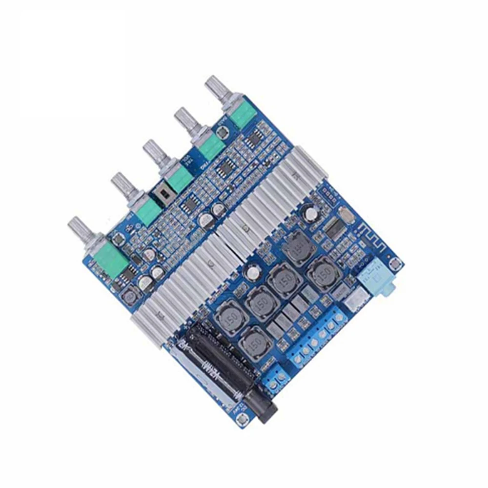 TPA3116 сабвуферный усилитель плата 2,1 каналов высокой мощности Bluetooth 4,2 аудио усилитель плата DC12V-24V 2*50 Вт+ 100 Вт