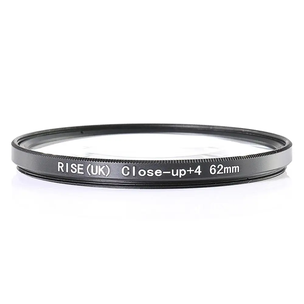 

RISE(UK) 62mm Close-Up +4 Macro Lens Filter for Nikon Canon SLR DSLR Camera