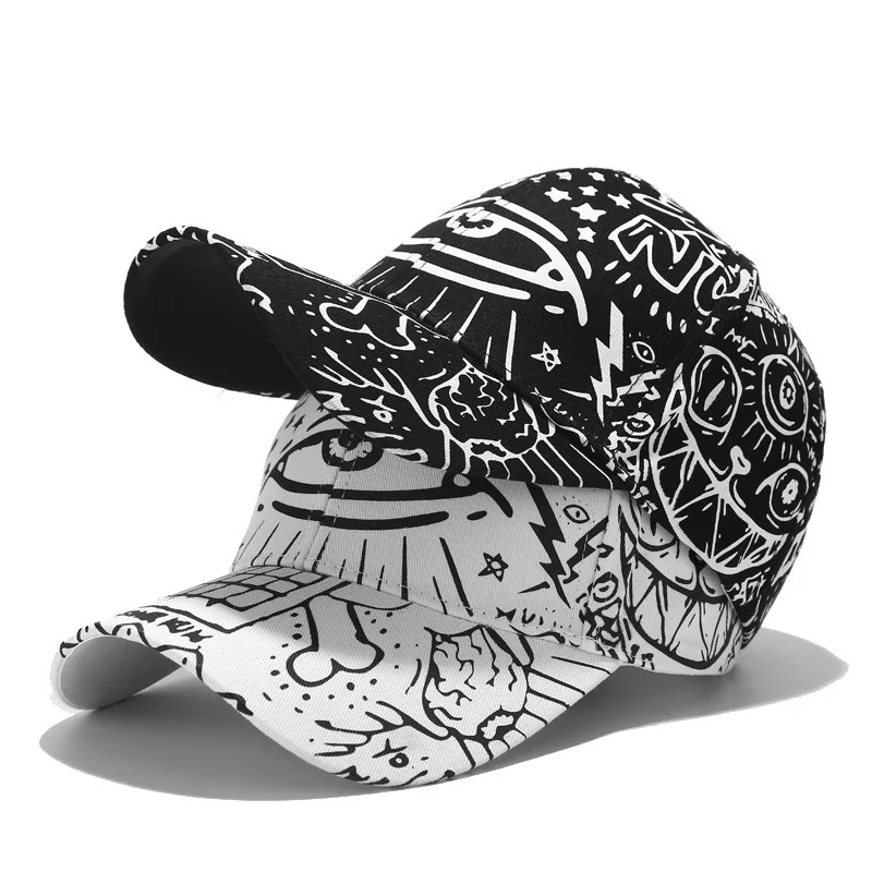 FS модная кепка в стиле хип-хоп с принтом Белый глаз для мужчин и женщин Летняя