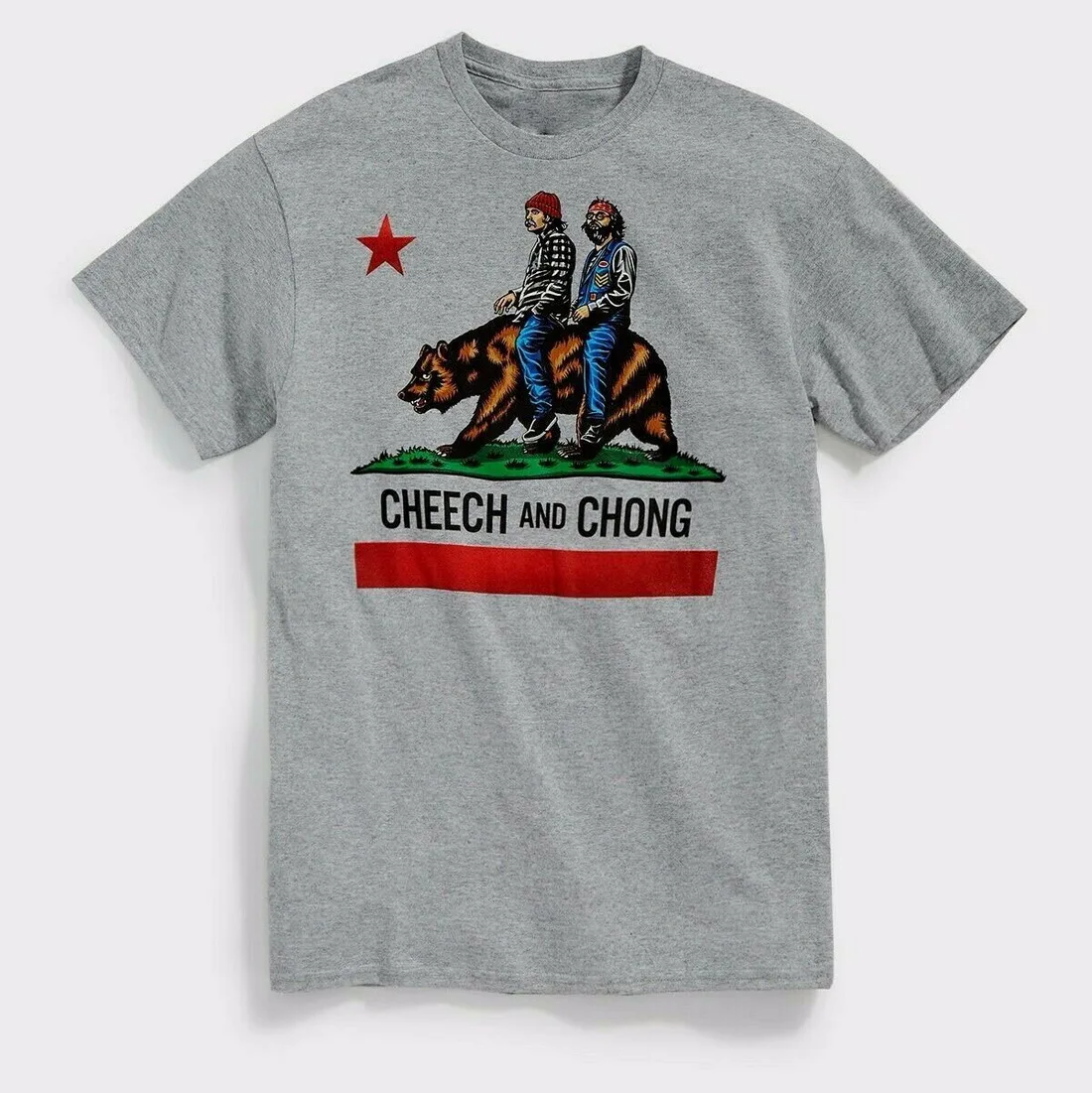 Cheech & Chong California Buds Bear мужские топы футболка новая графическая футболка| |