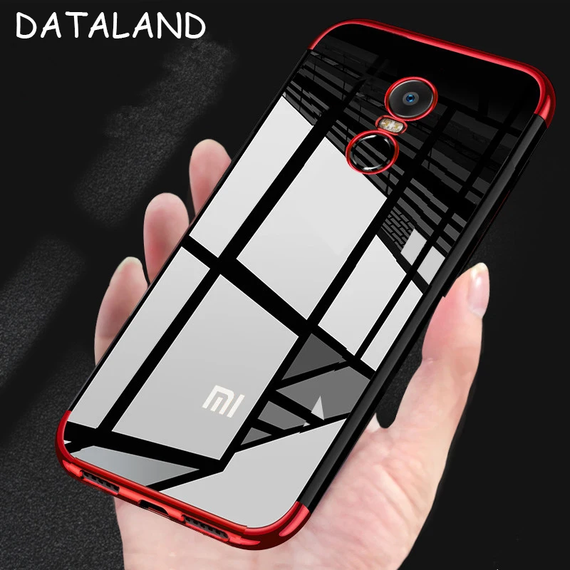 

Redmi Note 4X Case Cover Ultra-thin Transparent Plating TPU Soft Silicone Back Cover For Xiaomi Redmi Note 4 4X Phone Coque