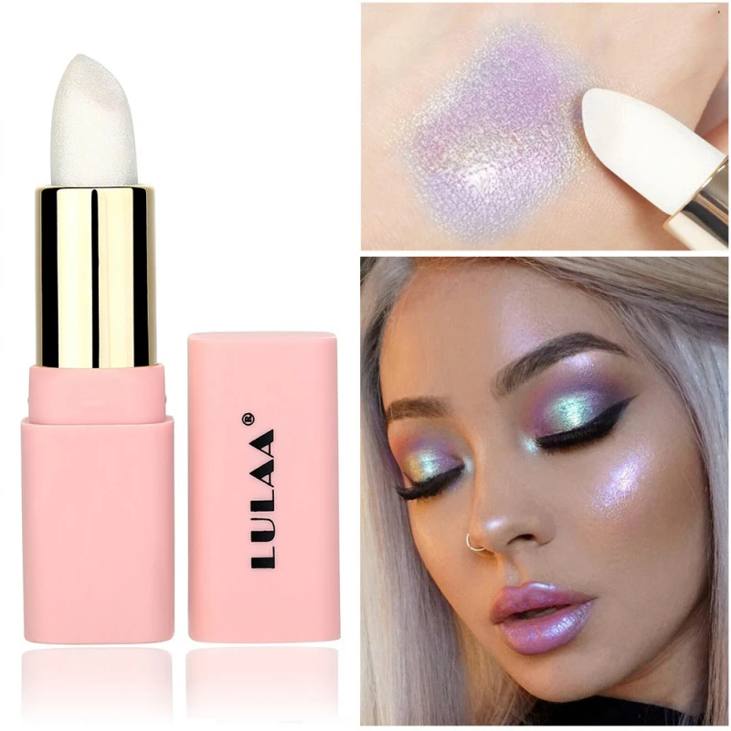 

Multicolor Holographic Mermaid Glitter Lipstick Shiny Metallic Lipsticks Waterproof Long Lasting Gold Lip Stick Makeup Cosmetic