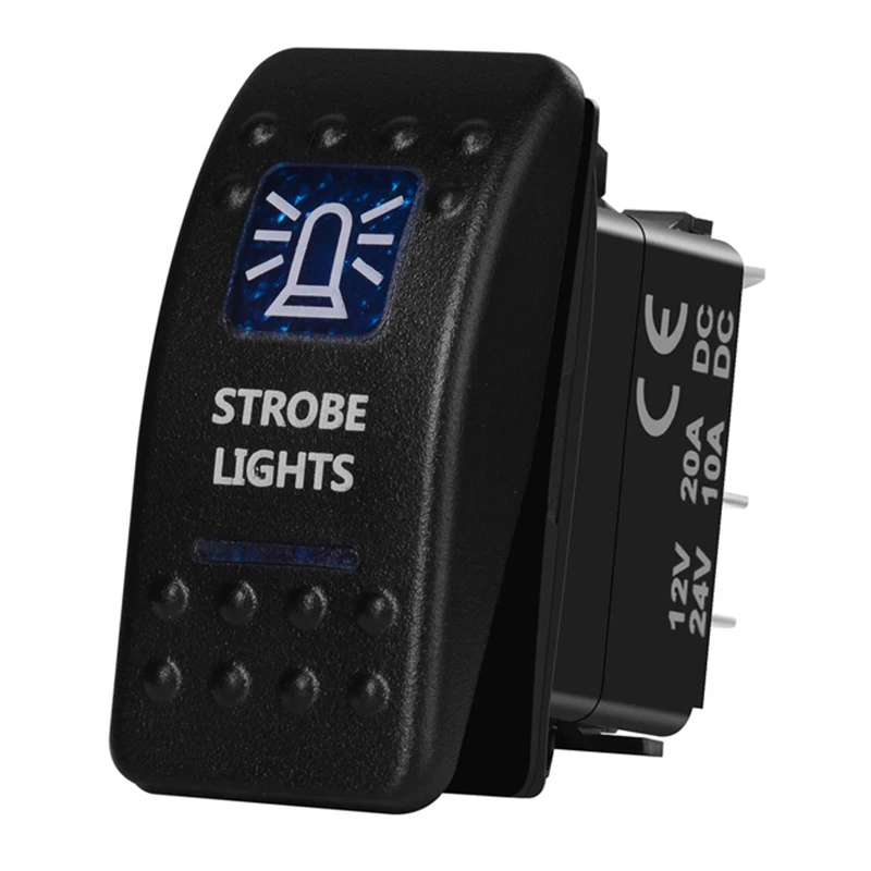 12V 20A 24V 10A 5Pin SPST вкл/выкл синий светодиодный светильник бар для автомобилей лодок