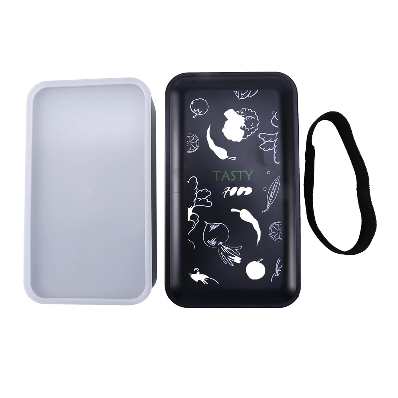 

1200ML Lunch Box Double Deck with Dinnerware and Tote Bag Bento Box Student Workers Lunch Food Storage