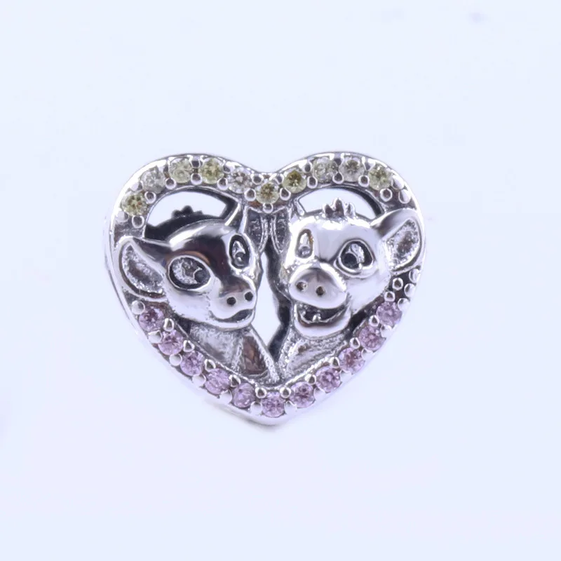 Сердце Король Лев очарование Мода оригинальный ПАН браслет Европа амулеты