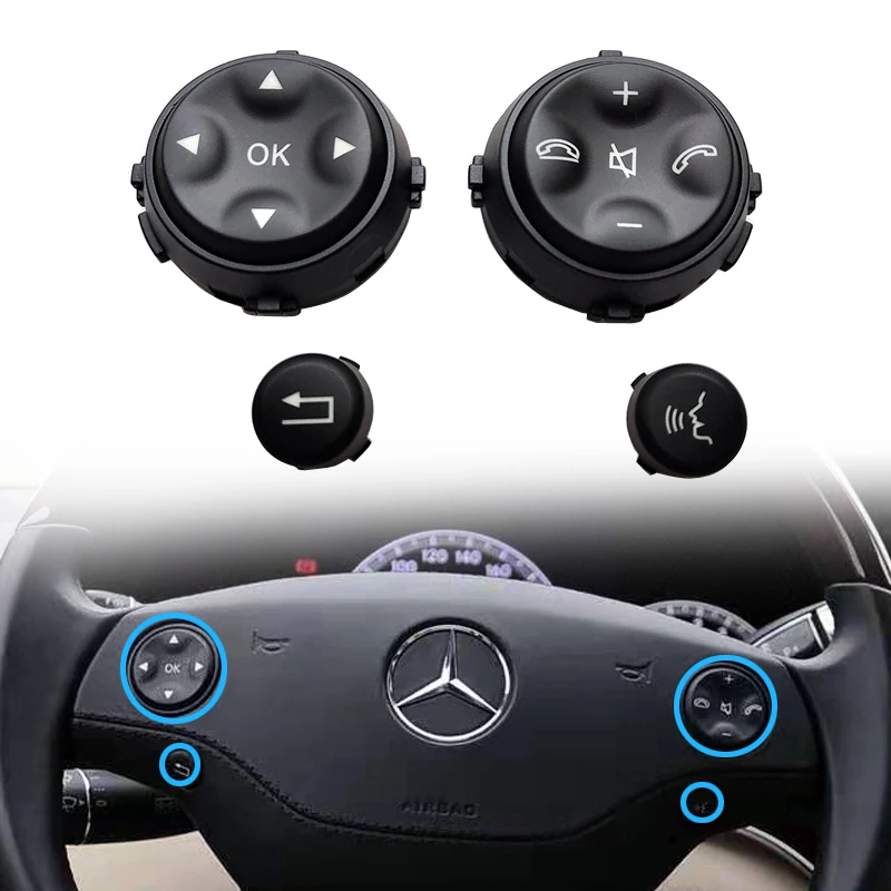 Автомобильная Многофункциональная кнопка на руль кнопки управления телефоном
