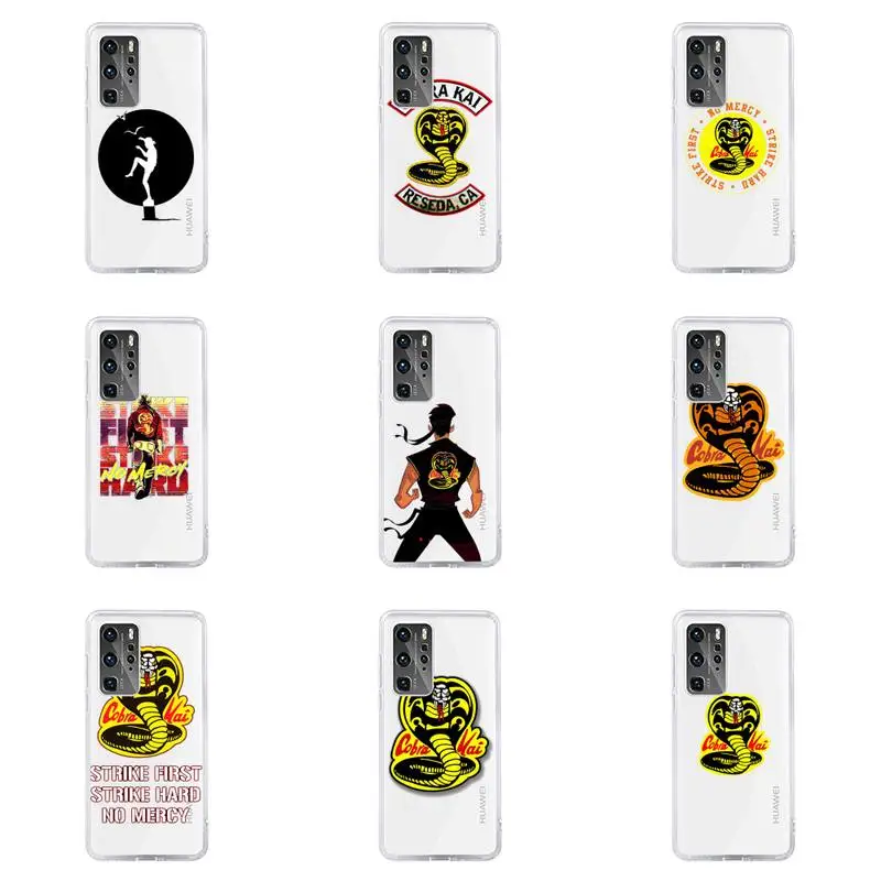 

cobra kai snake 2 Phone Case For Huawei P40 P30 P20 Mate Honor 10i 30 20 i 10 40 8x 9x Pro Lite Transparent Cover