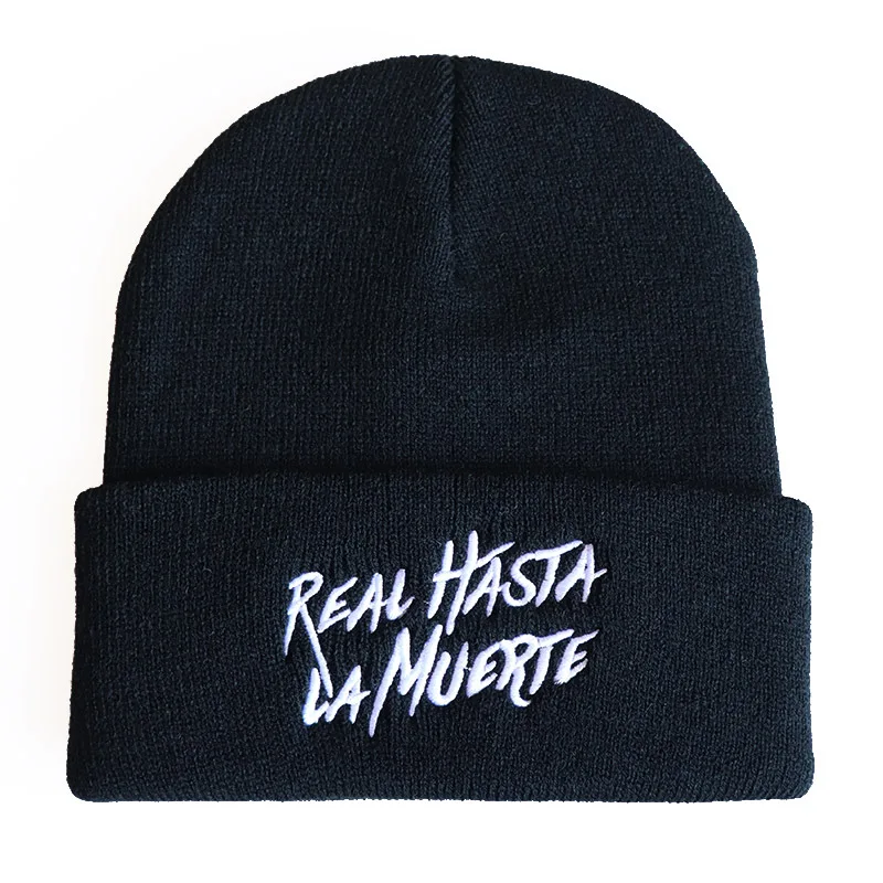 Anuel AA Beanies шапка для мужчин и женщин Real Hasta La Muerte вязанная шапка с вышивкой хип хоп шапка