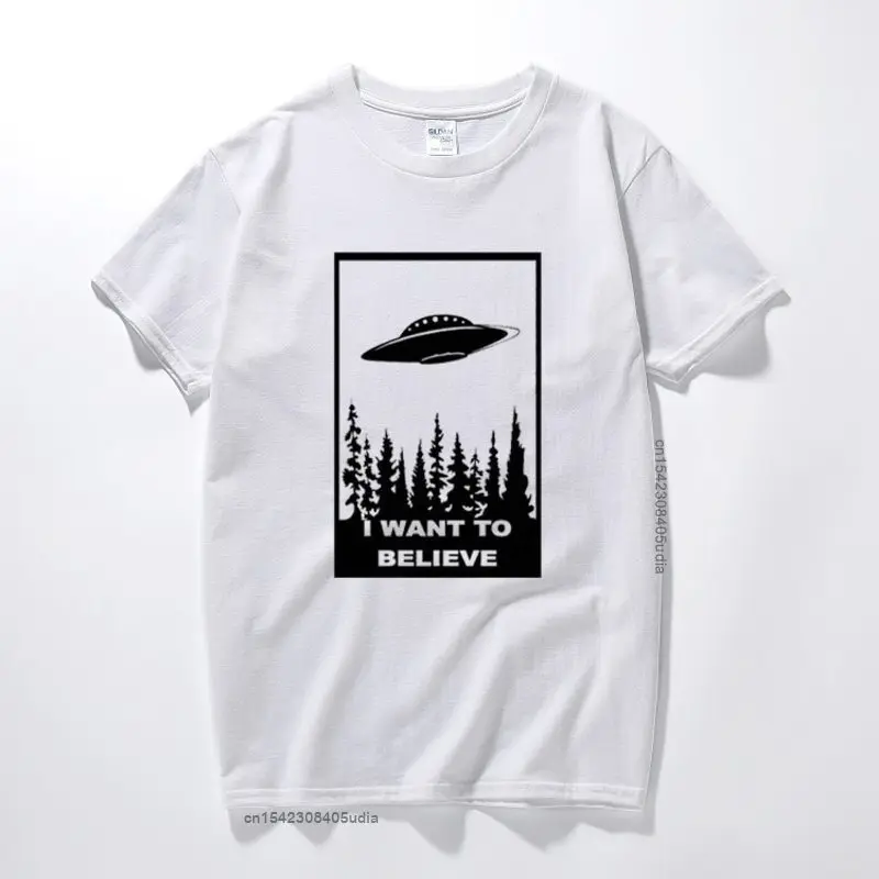 Футболка с надписью I Want To Believe забавная футболка научная фантастика НЛО космос