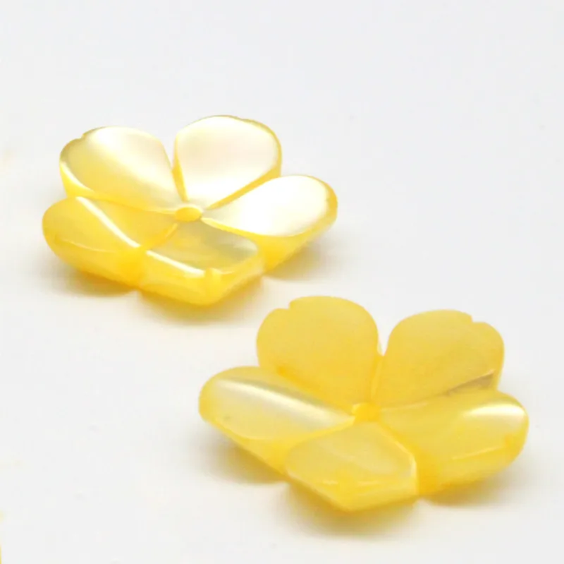 5 шт./пакет натуральная перламутровая окрашенная чаша с пятью лепестками для