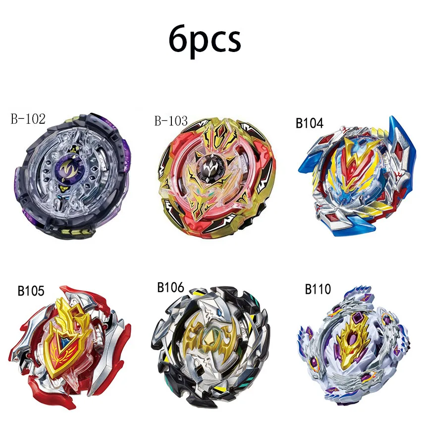 6 psc-6 beyblades Burst Launcher гироскоп Арена диск захватывающий Дуэль спиннинг Топ Launcher beyblades Арена стадион подарок для детей - Цвет: 6 psc-6