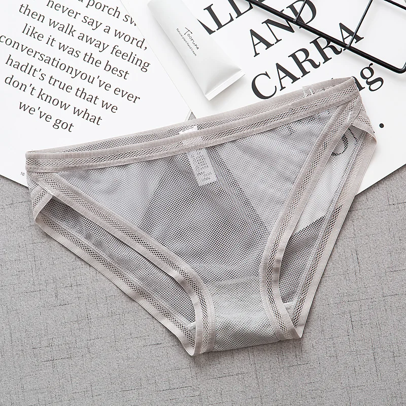 Женские прозрачные трусики-стринги Цветные Трусики из хлопка в бразильском