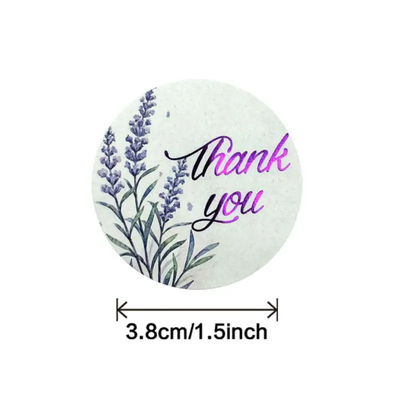 

500pcs Flower Thank You Stickers Seal Labels Wedding Party Scrapbooking Package