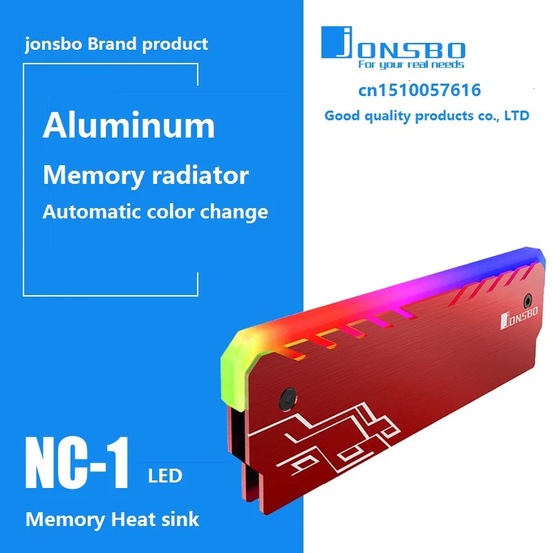 Теплоотвод ОЗУ корпус охладителя RGB 256 цветов Автоматическая Замена алюминиевый