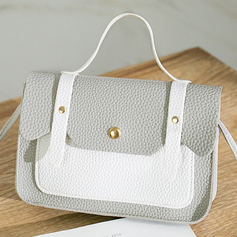 Креативная Новинка женская сумка ярких цветов Лоскутная цветная имитация кожи