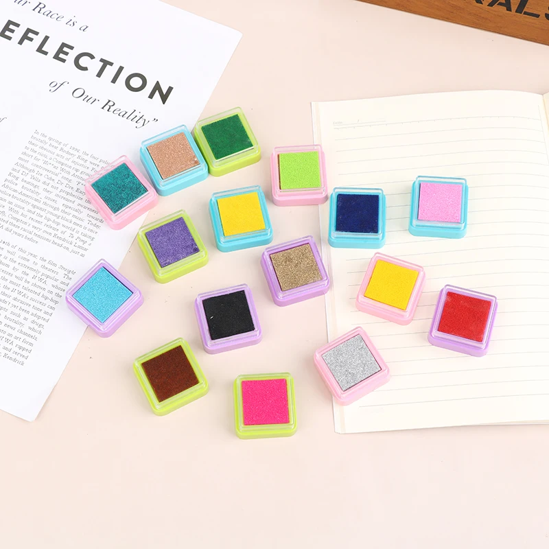 

16 Pieces Of Giant Ink Pad Multi-color Stamp Pad, Suitable For Diy Handmade Crafts Craft Scrapbook New