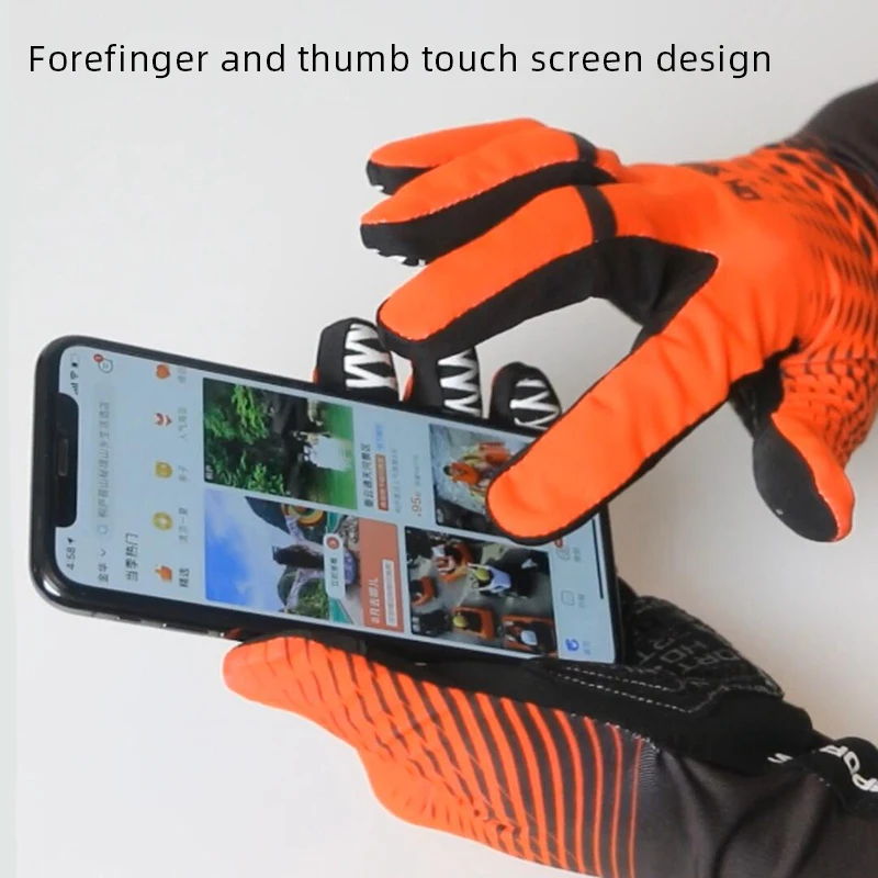 Professional Cycling Gloves with Anti-Slip Socks Set Full Finger Sport Touch Screen Bicycle Glove Personalized Bike sock | Спорт и