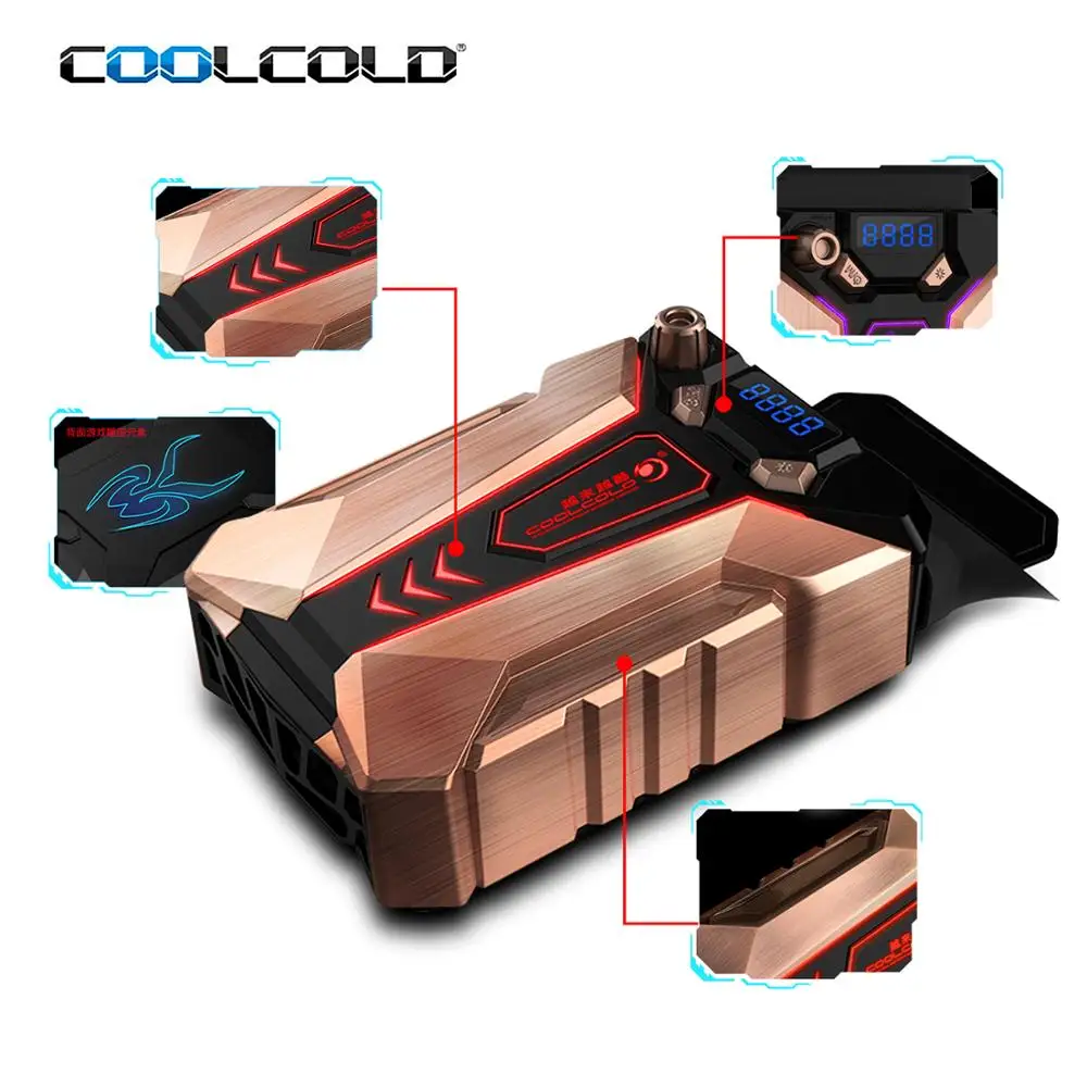 Внешний охлаждающий вентилятор COOLCOLD для ноутбука 15-17 дюймов с USB-портом