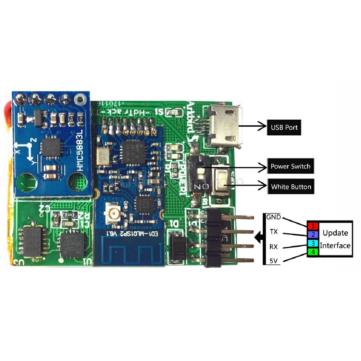 Беспроводной головной трекер Arkbird FPV/датчик головки с передатчиком TX и приемником